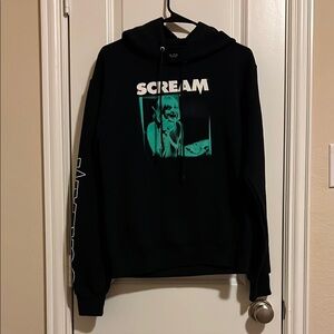 Scream Graphic Black Hoodie